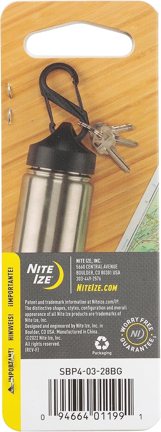 Nite Ize S-Biner Dual Carabiner Plastic with Stainless Steel Gates