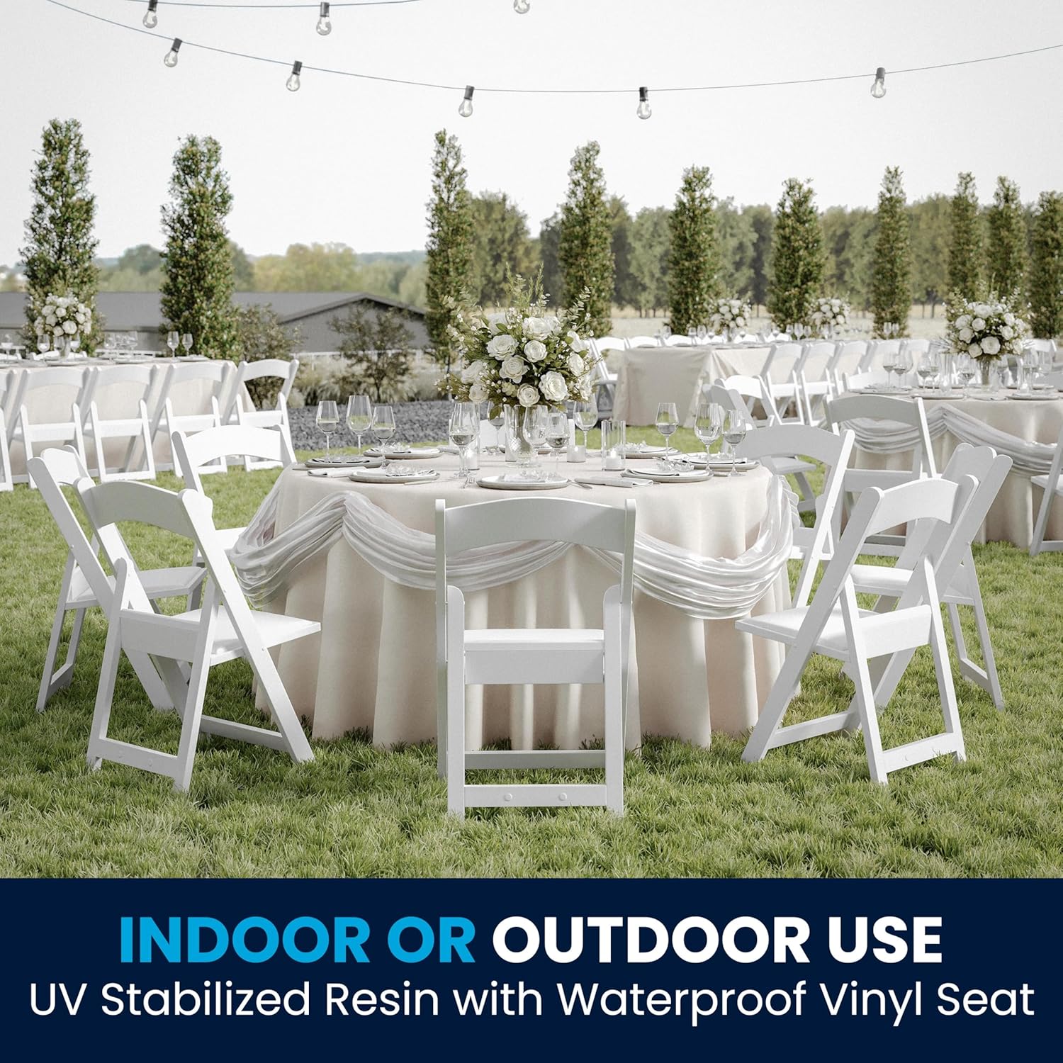 Flash Furniture Hercules Series Folding Chair - Resin Event Chair