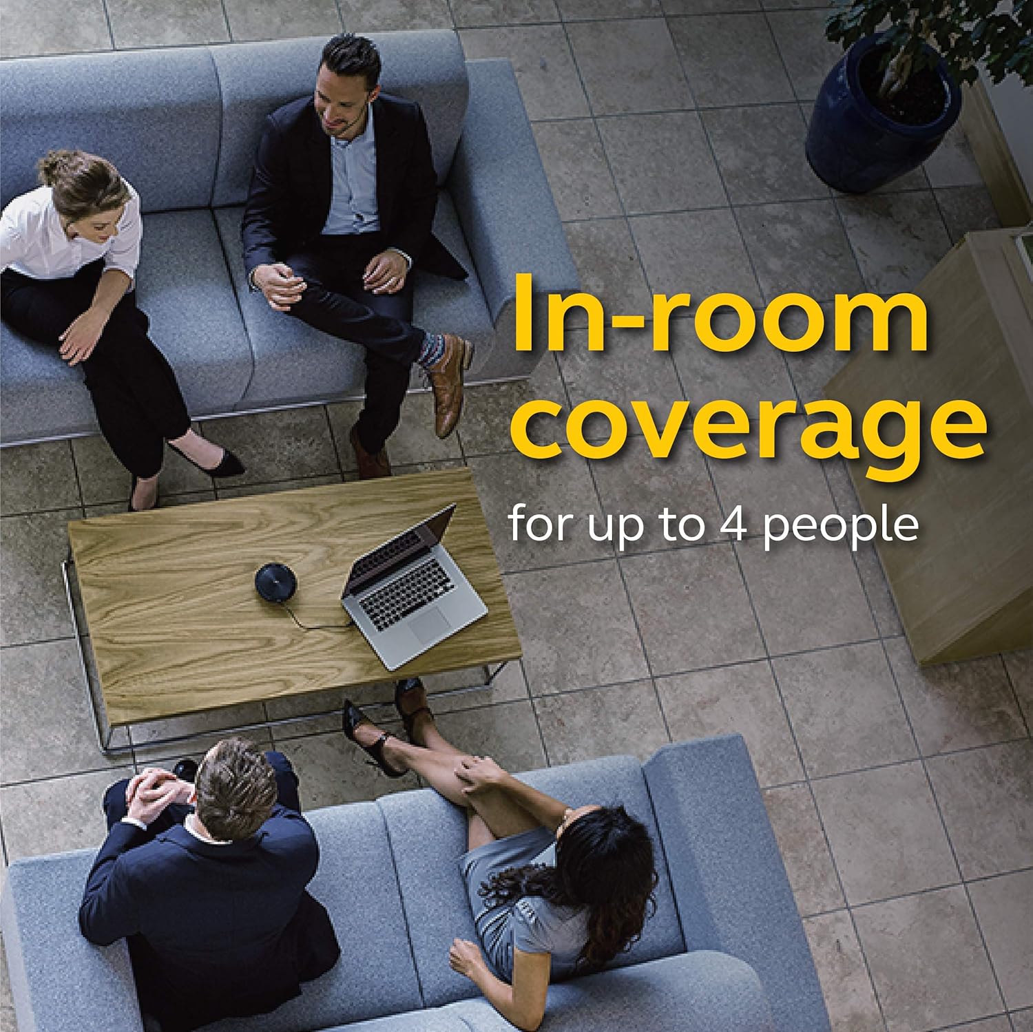 Jabra SPEAK 510+ UC Portable Bluetooth & USB Speakerphone - Black