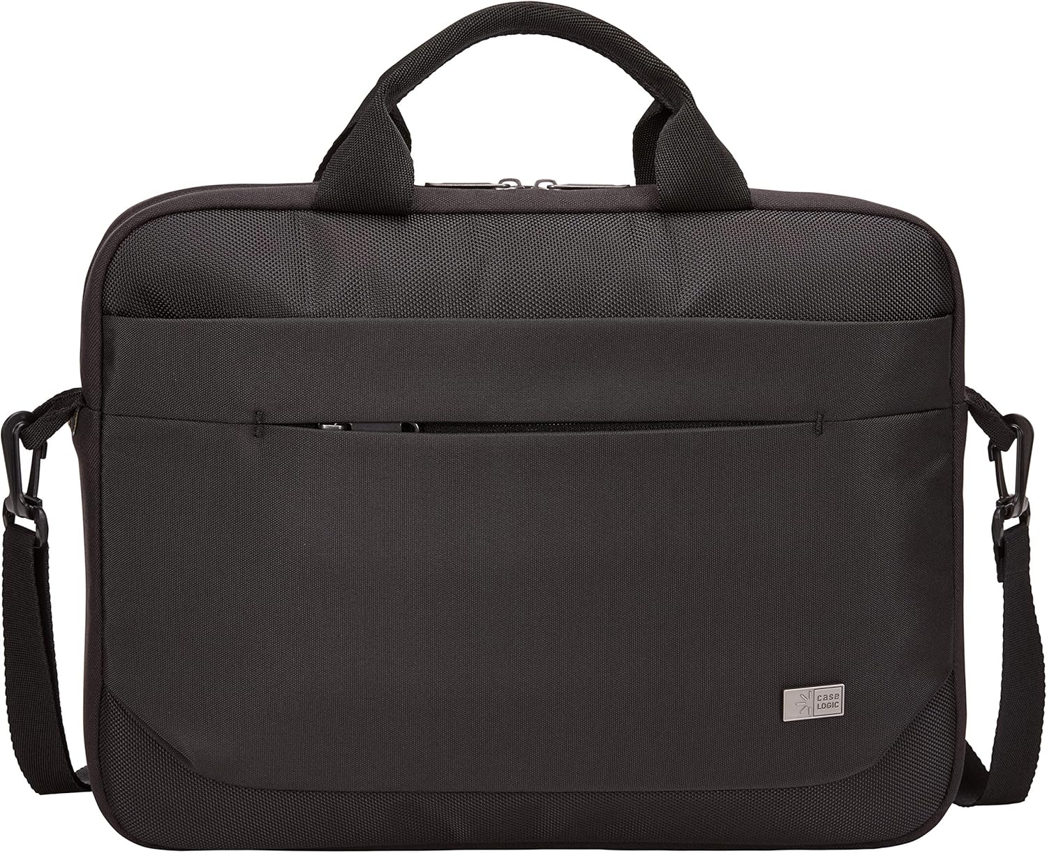 Case Logic Advantage Laptop Attache, Fits Devices Up to 14", Polyester, 14.6 x 2.8 x 13, Black