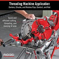 RIDGID 15682 Model 300 Power Drive Complete, 38 RPM Pipe Threading Machine and 1/2-Inch to 3/4-Inch & 31105 Model 824