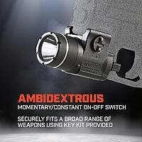 Streamlight 69220 TLR-3 170-Lumen Lightweight, Compact Weapon Mounted Tactical Light with Rail Locating Keys, Black