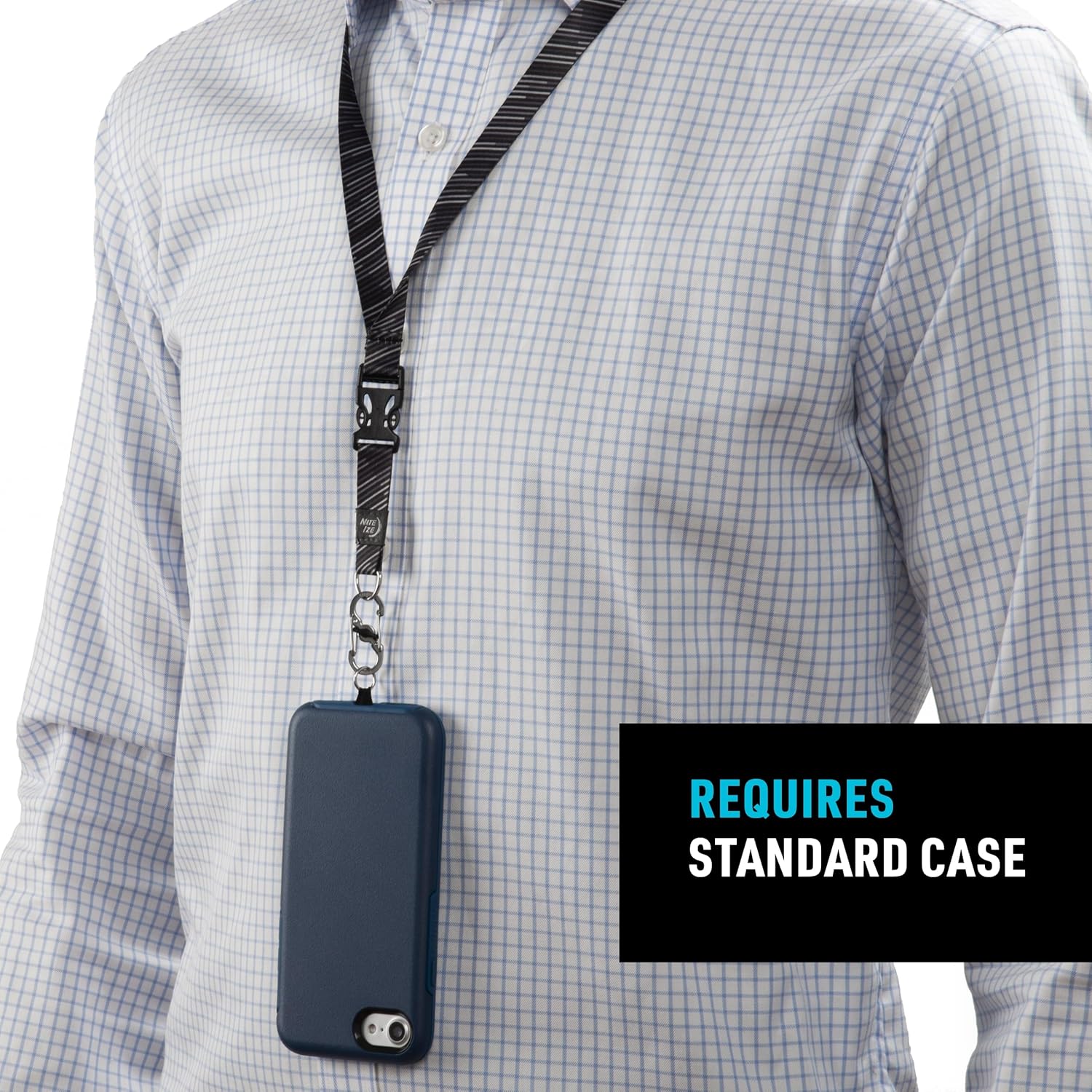 Nite Ize Hitch Phone Anchor & Lanyard – Secure Cell Phone - Anchor & Quick-Release Lanyard for Drop Protection & Convenience