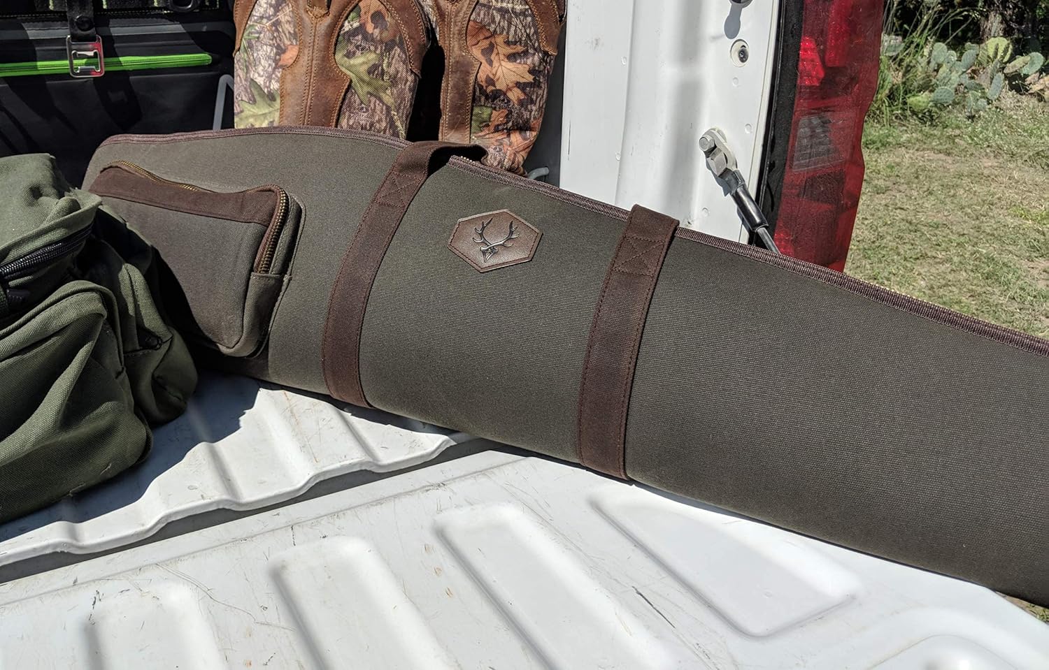 EVOLUTION OUTDOOR Rawhide Series Waxed Canvas Rifle and Shotgun Case