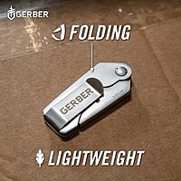 Gerber Gear EAB Pocket Knife with Money Clip - 1.5" Blade Length Folding Knife - EDC Gear and Equipment - Stainless Steel Original