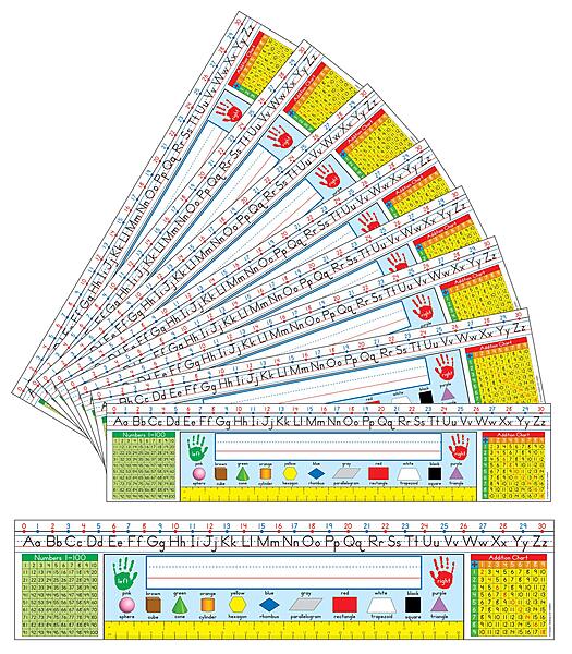 CARSON DELLOSA EDUCATION Traditional Manuscript Desk Name Plates