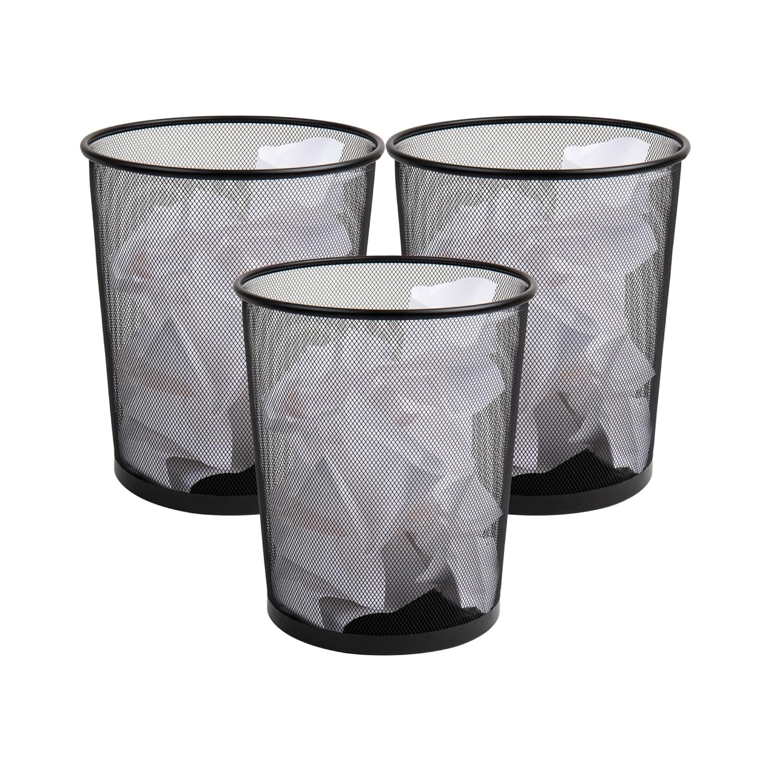 MIND READER Mesh Trash Can, Metal Mesh Waste Basket