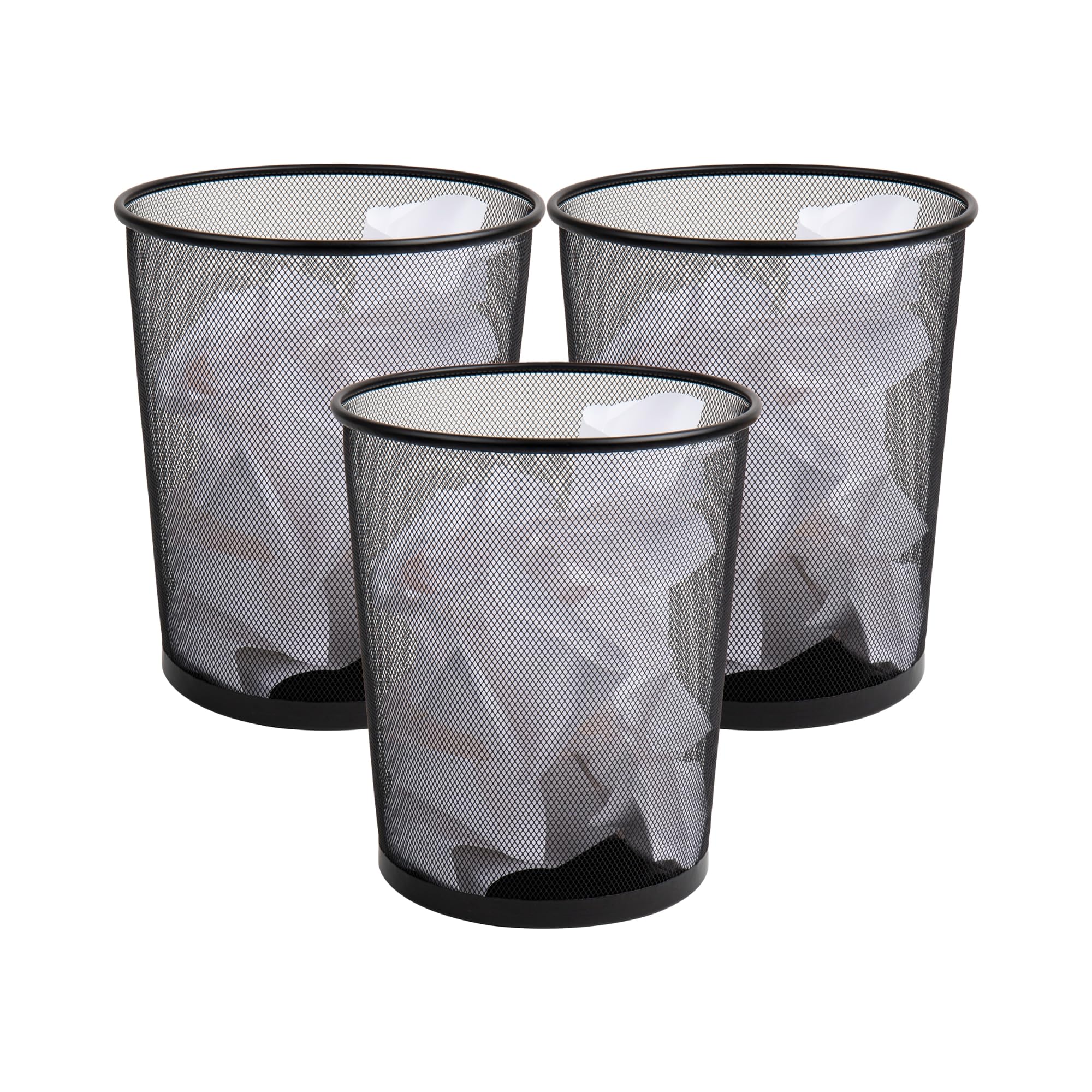 MIND READER Mesh Trash Can, Metal Mesh Waste Basket