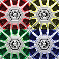 BOSS Audio Systems MRGB65 6.5 Inch Marine Boat Stereo Speakers - Coaxial, 2 Way, Full Range, Multi-Color Illumination