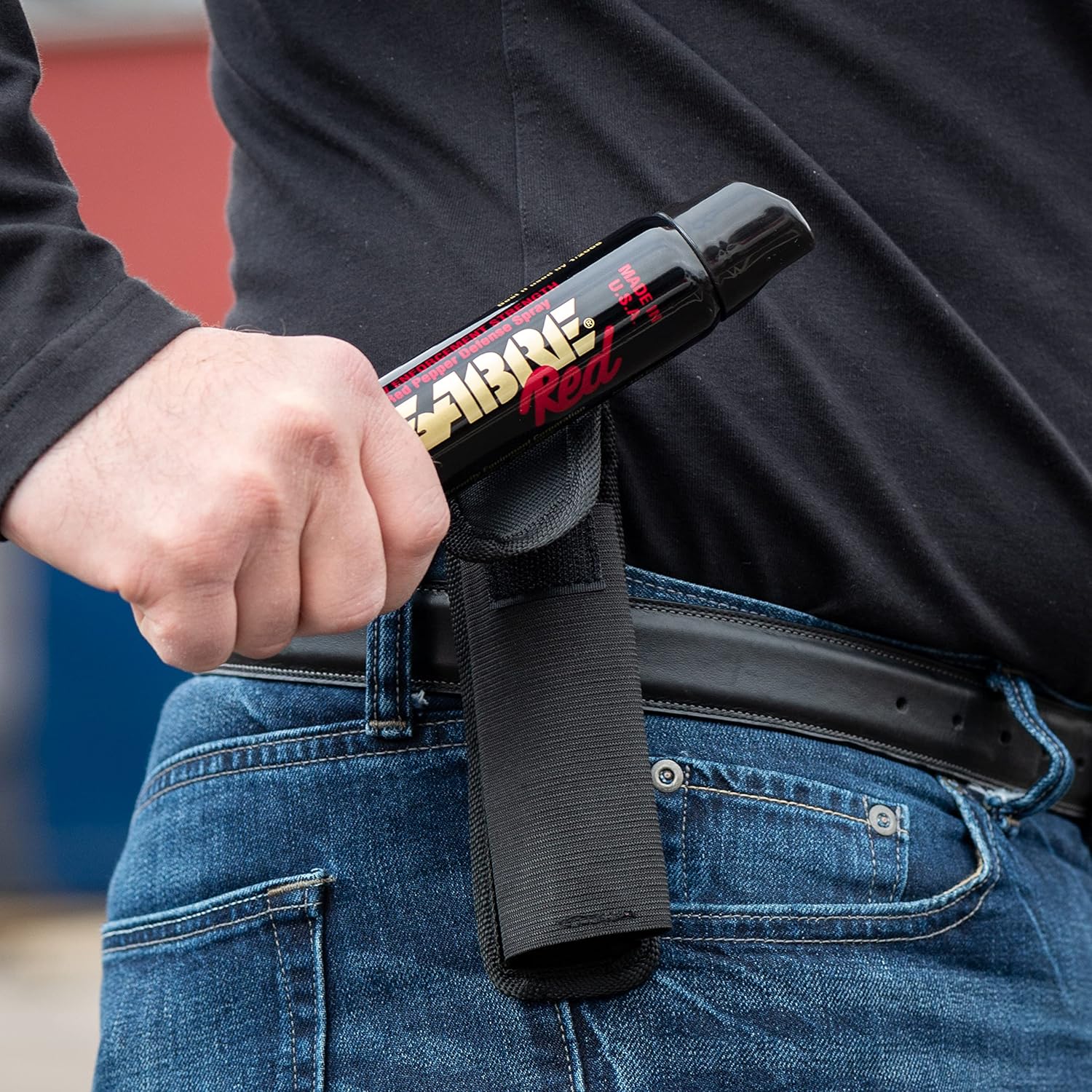SABRE Nylon Belt Holster for Magnum 120 Series, Fits 122-Grams (4-Ounces) Models, Provides Quick Access To Protection