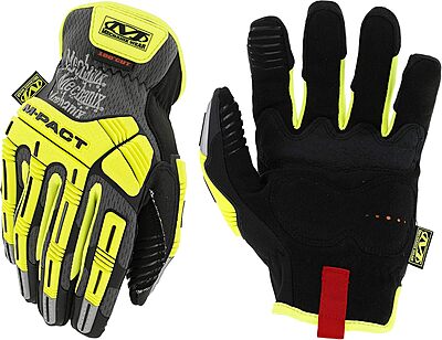 Mechanix Wear Hi-Viz M-Pact Open Cuff Gloves