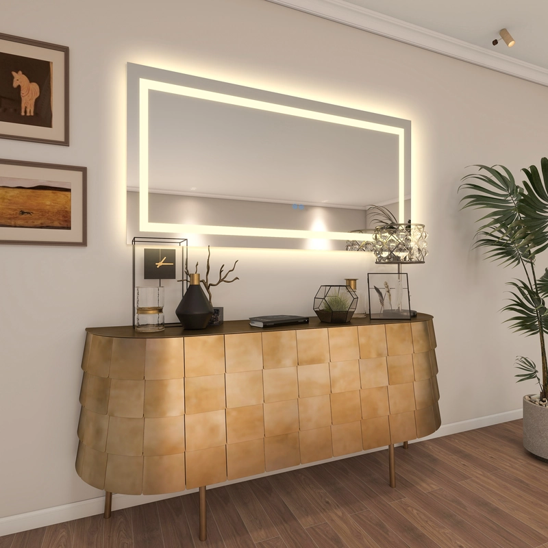 Wall mirror - LED bathroom mirror (36*72 INCH)