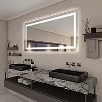 Wall mirror - LED bathroom mirror (36*72 INCH)