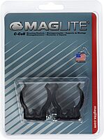 Maglite Black Universal Mounting Brackets for C-Cell Flashlight, 2 pk