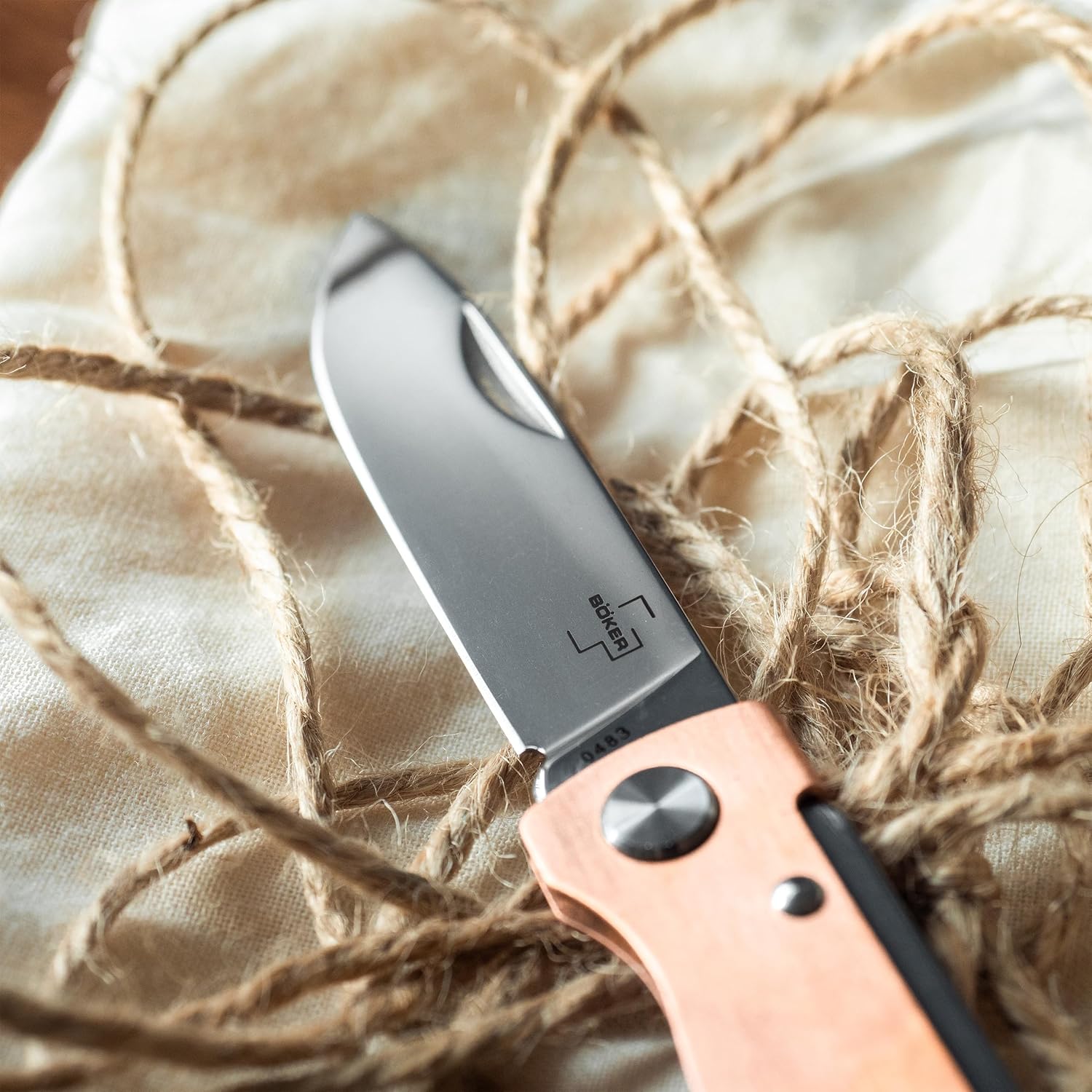 BÖKER PLUS® Atlas knife - small slipjoint folding pocket knife - metal handle - EDC full metal - Vintage Sandvik knife