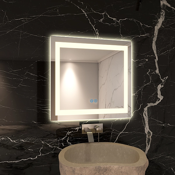 Wall mirror - LED bathroom mirror (36*36 INCH)