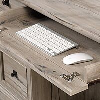 Sauder Palladia Executive Desk with Keyboard Tray and Cord Management