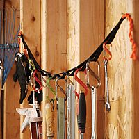 Nite Ize GearLine Hanging Organization System - Gear Ties for Camping, Hiking & Outdoor Activities - Webbing Line with S-Biner Clips & Bendable Gear Ties - Camping Gear Organization - Multicolor