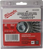 Milwaukee Electric - 4" Stringer Bead Wheel - Carbon Steel, 5/8-11 Thread