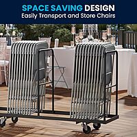 Flash Furniture Hercules Series Commercial-Grade Plastic Folding Chair - 650LB Weight Capacity