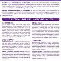 OdoBan Professional Series Ready-to-Use Air Lavender Liquid Air Freshener, Made in the USA, Lavender Scent, 1 Gallon Lavender Air Freshener 128 Fl Oz (Pack of 1)