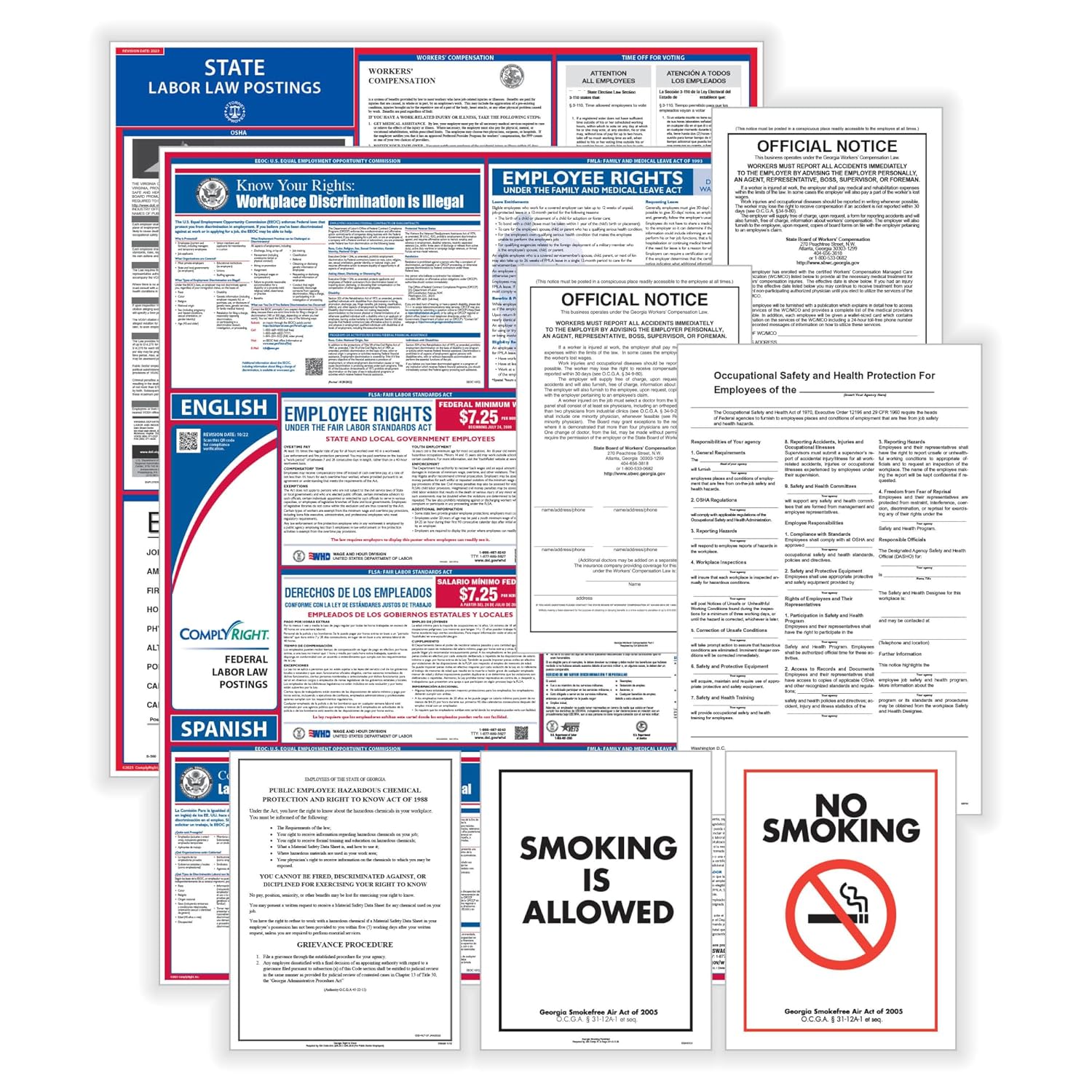 ComplyRight Federal (Bilingual), State and Public Sector (English) Labor Law 1-Year Poster - New Mexico (U1200CBOPSECNM)