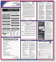 North Carolina State Labor Law Poster, 24" x 34", Laminated, (Spanish) - 1 per Pack