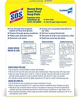 CloroxPro S.O.S Steel Wool Soap Pads, 15 Ct., Pack of 12 (Pack May Vary)