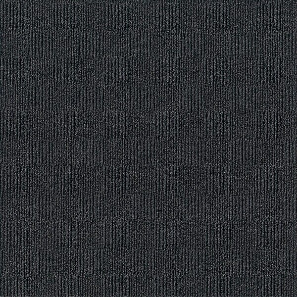 Foss Floors Crochet Peel & Stick Carpet Tiles, 24in x 24in, Black Ice, Set Of 15 Tiles
