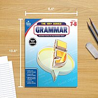 Carson Dellosa | The 100 Series: Grammar Workbook Grades 7-8, Language Arts, 128pgs (Volume 11)
