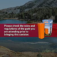 SABRE Frontiersman Bear Safe Food Storage Container, 11.86-Liter Storage Capacity, Locking Lid, Water and Airtight