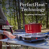 Coleman Fold N Go 2-Burner Propane Camping Stove with InstaStart Ignition and PerfectFlow