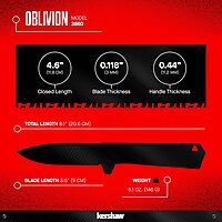 Kershaw Oblivion Folding Pocket Knife