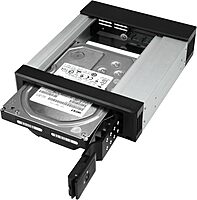 StarTech.com 5.25" to 3.5" Trayless Hard Drive Hot Swap Bay - Removable Hard Drive Bay for 3.5" SATA/SAS Drives