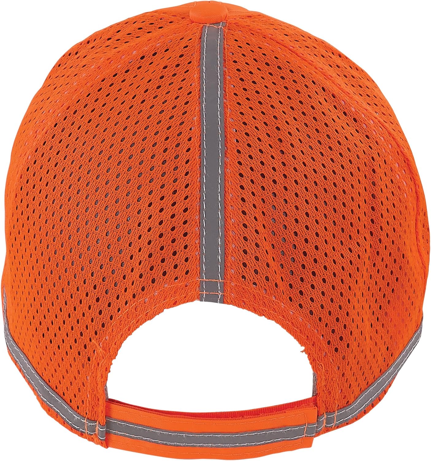 Ergodyne GloWear 8930 High Vis Baseball Hat, Breathable Mesh Paneling, Reflective Trim for Enhanced Visibility,Orange