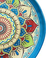 Elama Camilla 12 Piece Melamine Dinnerware Set, Multi Colored