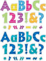Barker Creek Letter Pop-Out Set of 2, 4" Kai Ola and Sea & Sky, Mixed-Design, 255 Upper and Lowercase Letters, Numbers & Punctuation Marks in Each of 2 Designs, 510 Characters Total (4130)