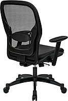 SPACE SEATING Breathable Mesh High-Back Office Chair with Adjustable Lumbar