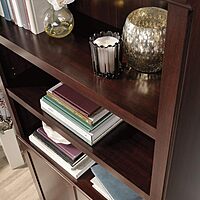 Sauder Select 70inH 5-Shelf Bookcase With Doors
