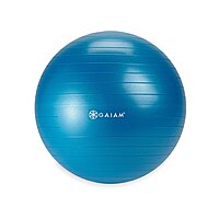 Gaiam Kids Balance Ball - Exercise Stability Yoga Ball, Kids Alternative Flexible Seating for Active Children in Home or Classroom (Satisfaction Guarantee), 45cm Blue 45cm