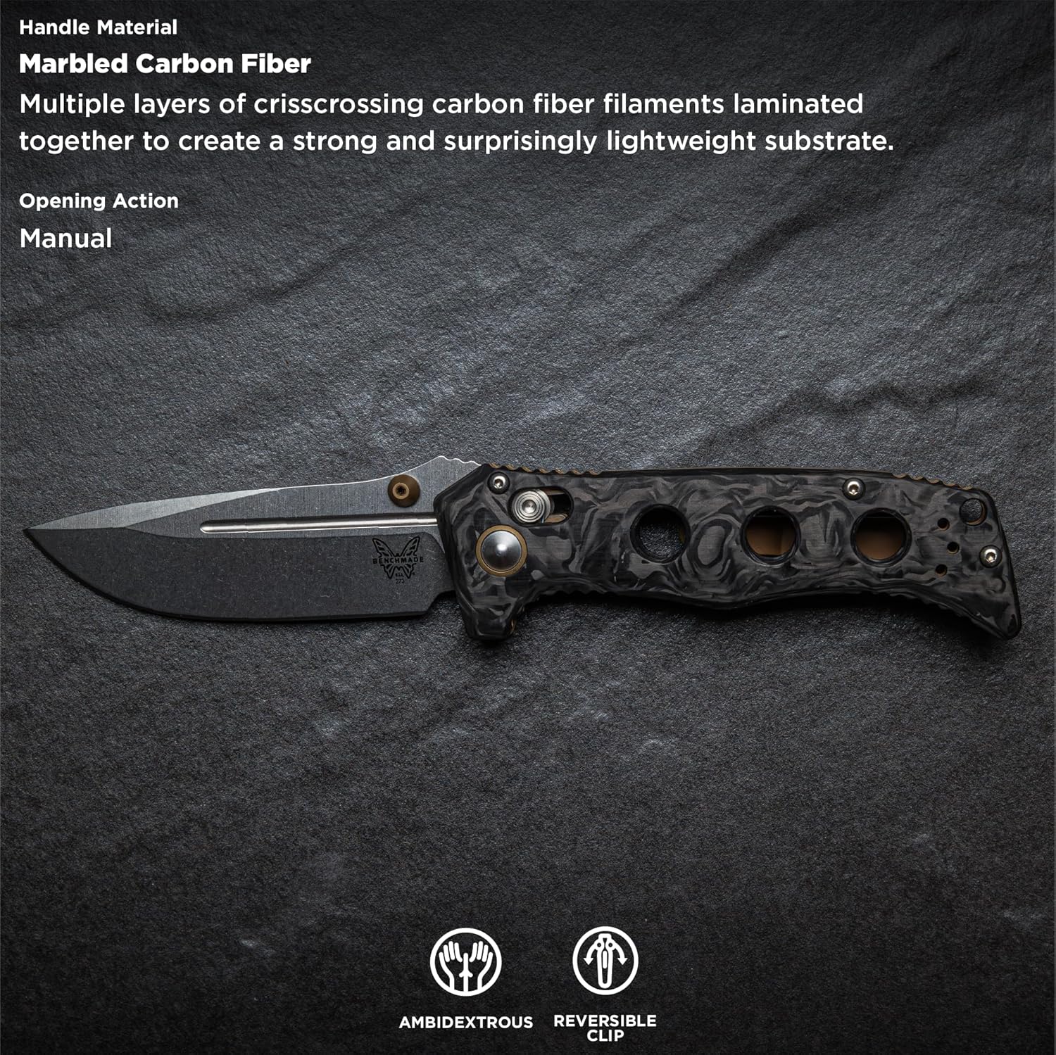 BENCHMADE Mini Adamas 273 Tactical Folding Knife