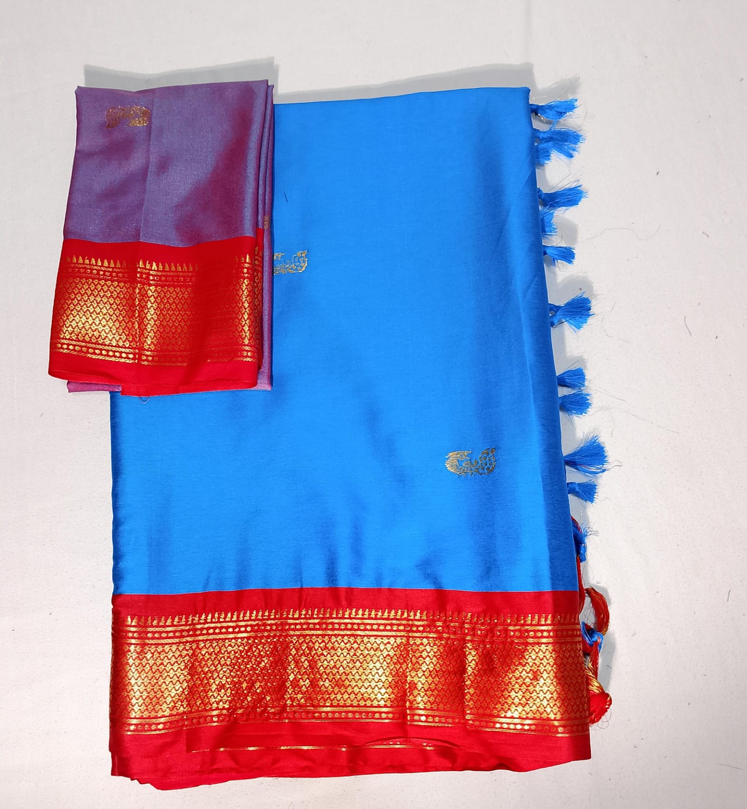 N321: Ready To Ship Beautiful Paithani Silk Saree With Unstitched Blouse
