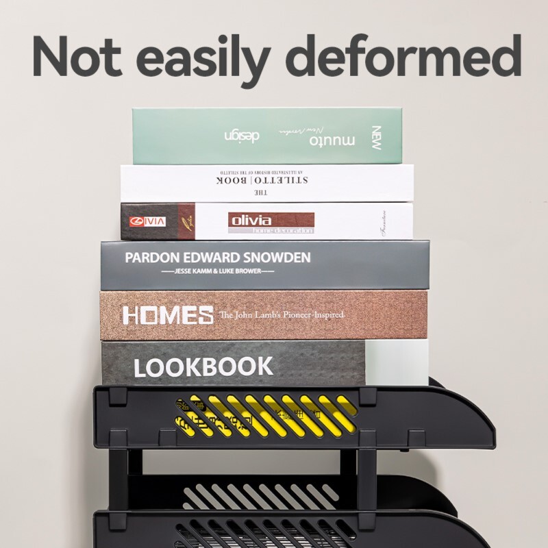 DELI 9213-BK PLASTIC TRAY 3 TIER BLACK