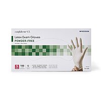 McKesson Confiderm Exam Glove Latex Ivory Variable Size (BX/100EA)