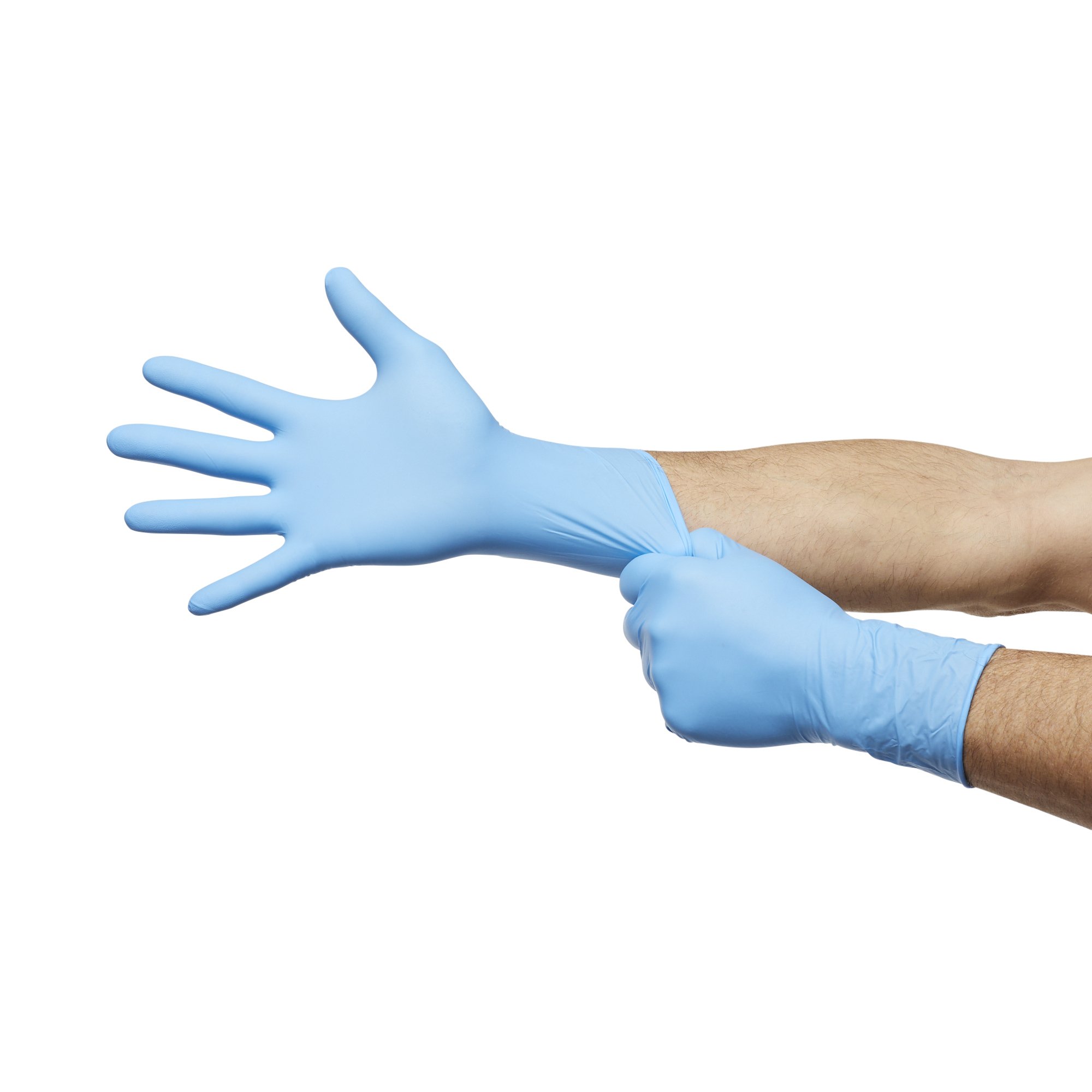 Exam Glove McKesson Confiderm® 6.5CX NonSterile Nitrile Extended Cuff Length Textured Fingertips Blue Chemo Tested