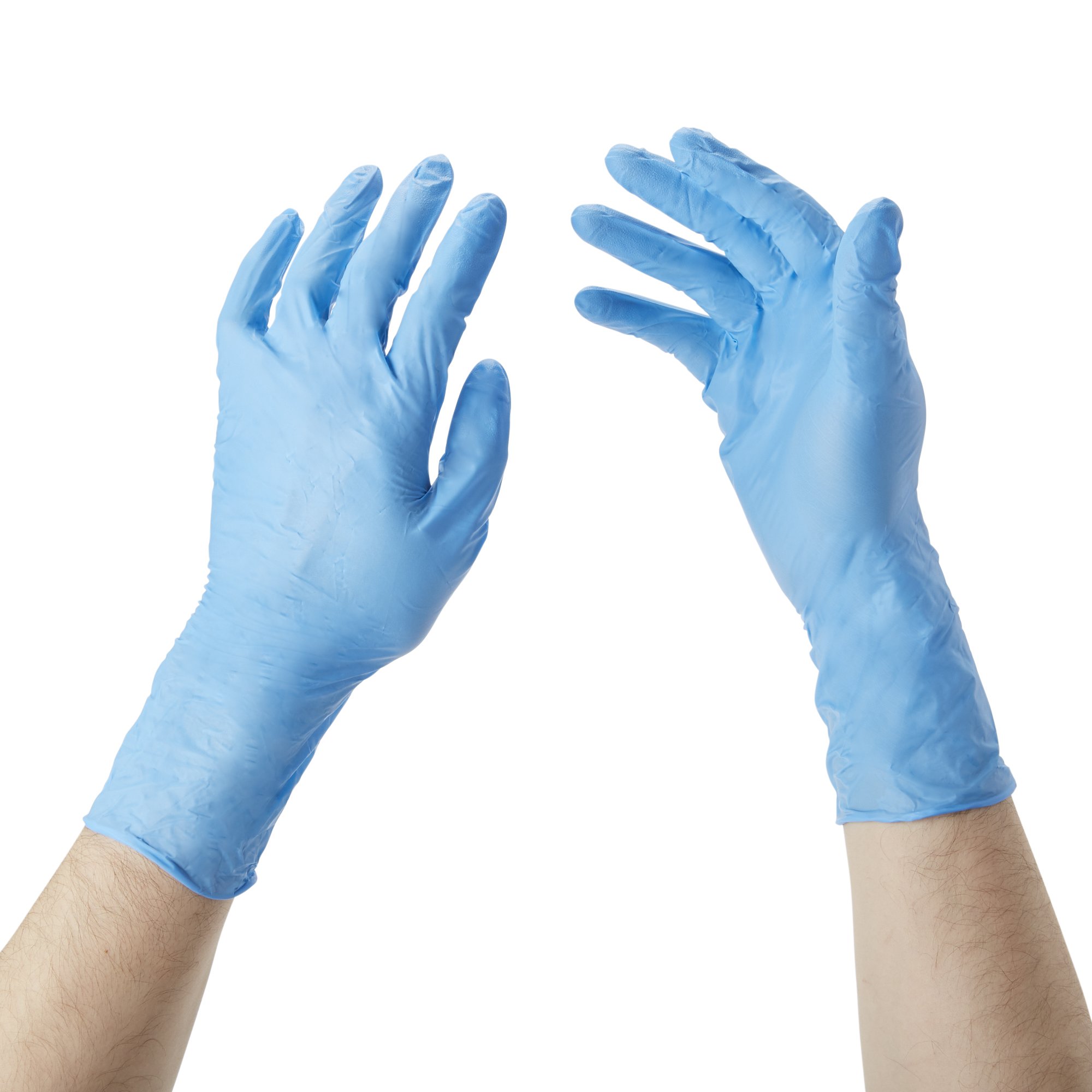 Exam Glove McKesson Confiderm® 6.5CX NonSterile Nitrile Extended Cuff Length Textured Fingertips Blue Chemo Tested