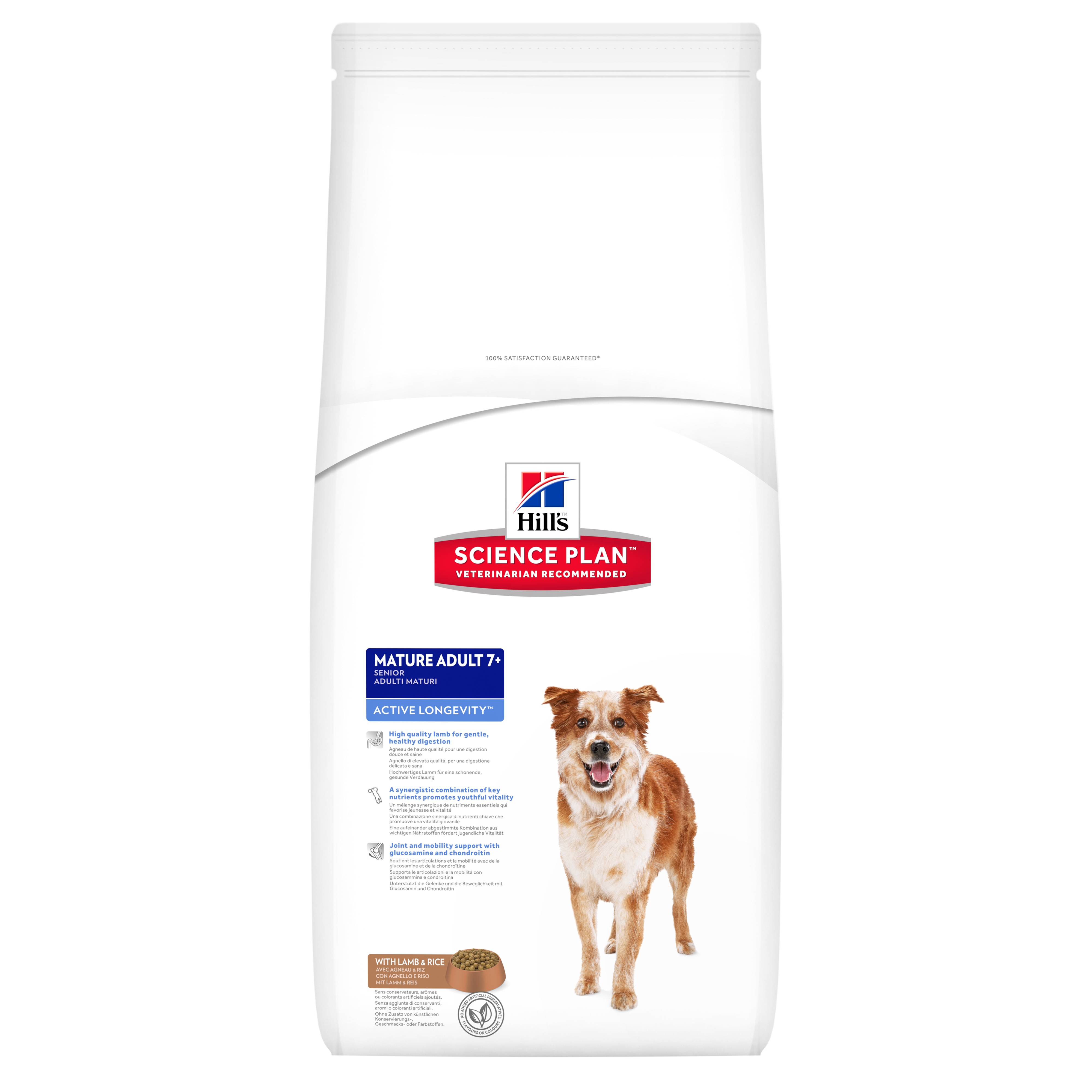 Hills Science Plan Canine Mature Adult 7+ Active Longevity w/ Lamb Rice 12kg Hills Science Plan Canine Mature Adult 7+ Active Longevity w/ Lamb Rice 12kg
