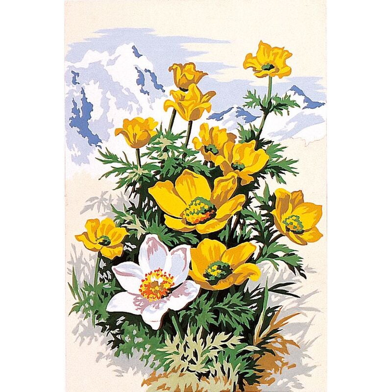 Semplice composizione di fiori di montagna Dis. 173 Semplice composizione di fiori di montagna Dis. 173