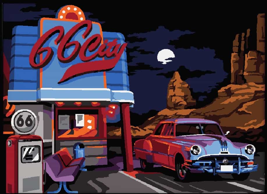 Route 66 di notte