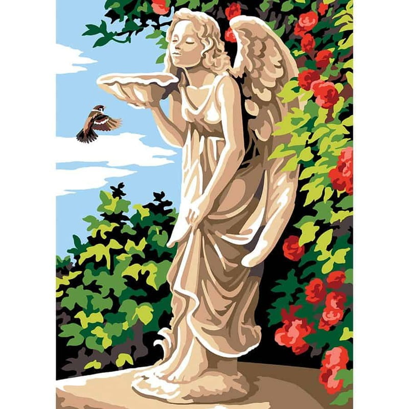 L'Angelo - Tela da ricamare a mezzopunto L'Angelo - Tela da ricamare a mezzopunto